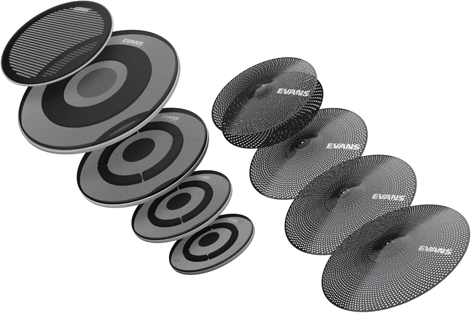 پک پوست درام Evans dB One Rock + سایزهای ۱۴ و ۲۲ اینچ به همراه پَک سنج های dB One