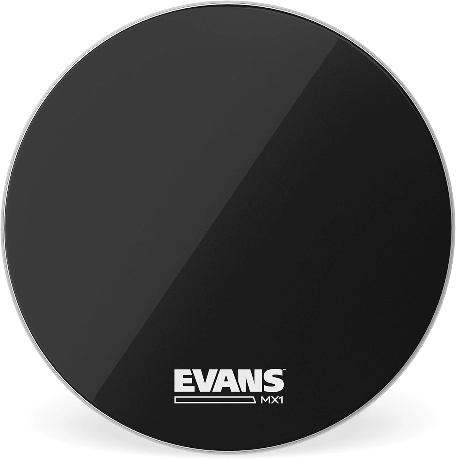 پوست درام باس مارشینگ مشکی EVANS MX1، سایز ۲۸ اینچ