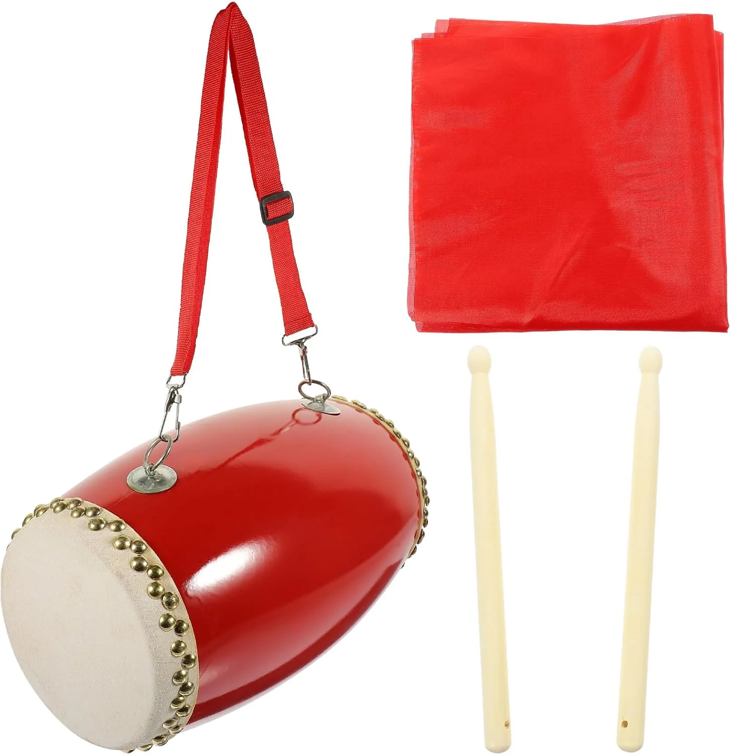 ارینگگوگو 1 ست ساز کوبه ای پوست گاوی، طبل کمری ساده، طبل کمری سنتی ساده انسی