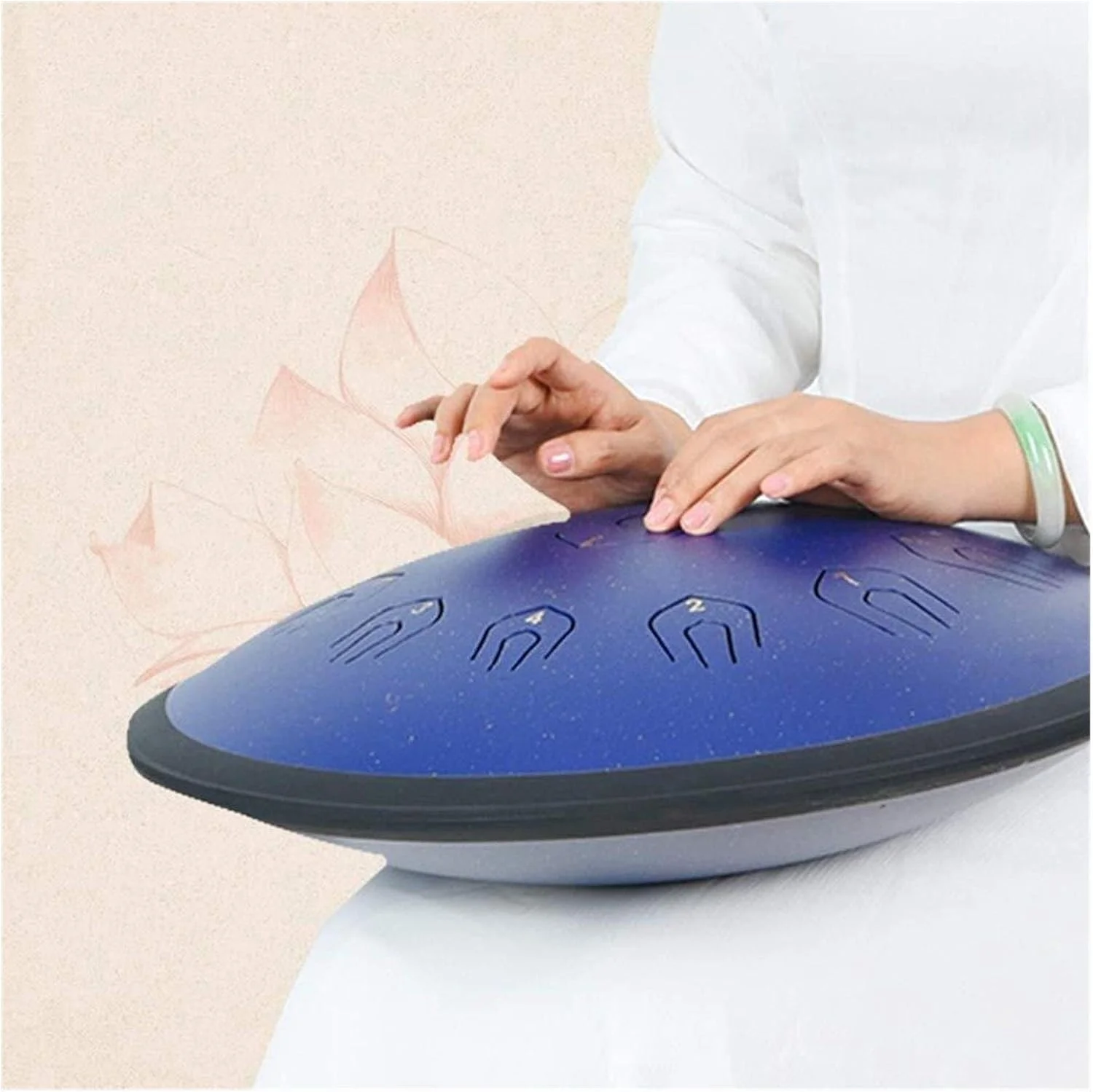 درام اثیری 18 اینچی، درام فولادی زبانه ای برای مبتدیان، ساز درام توخالی رنگی (رنگ: آبی نقطه ستاره ای)