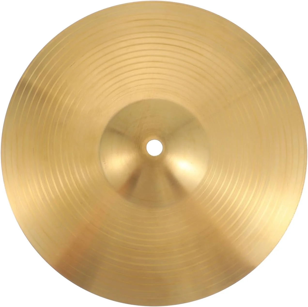 سنج های تصادف درام ERINGOGO 10 اینچی، سنج کلاهی درام، سنج زنگی برنجی برای ساز کوبه ای مبتدیان (طلایی)