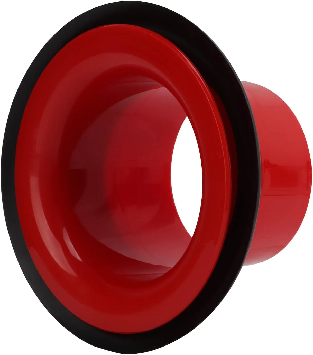 تقویت کننده صدای درام باس با برچسب محافظ، جنس لاستیک ABS، اندازه جمع و جور، تنظیم آسان، افزایش ضربه باس و فرکانس پایین، بادوام و مقاوم در برابر پارگی (قرمز)