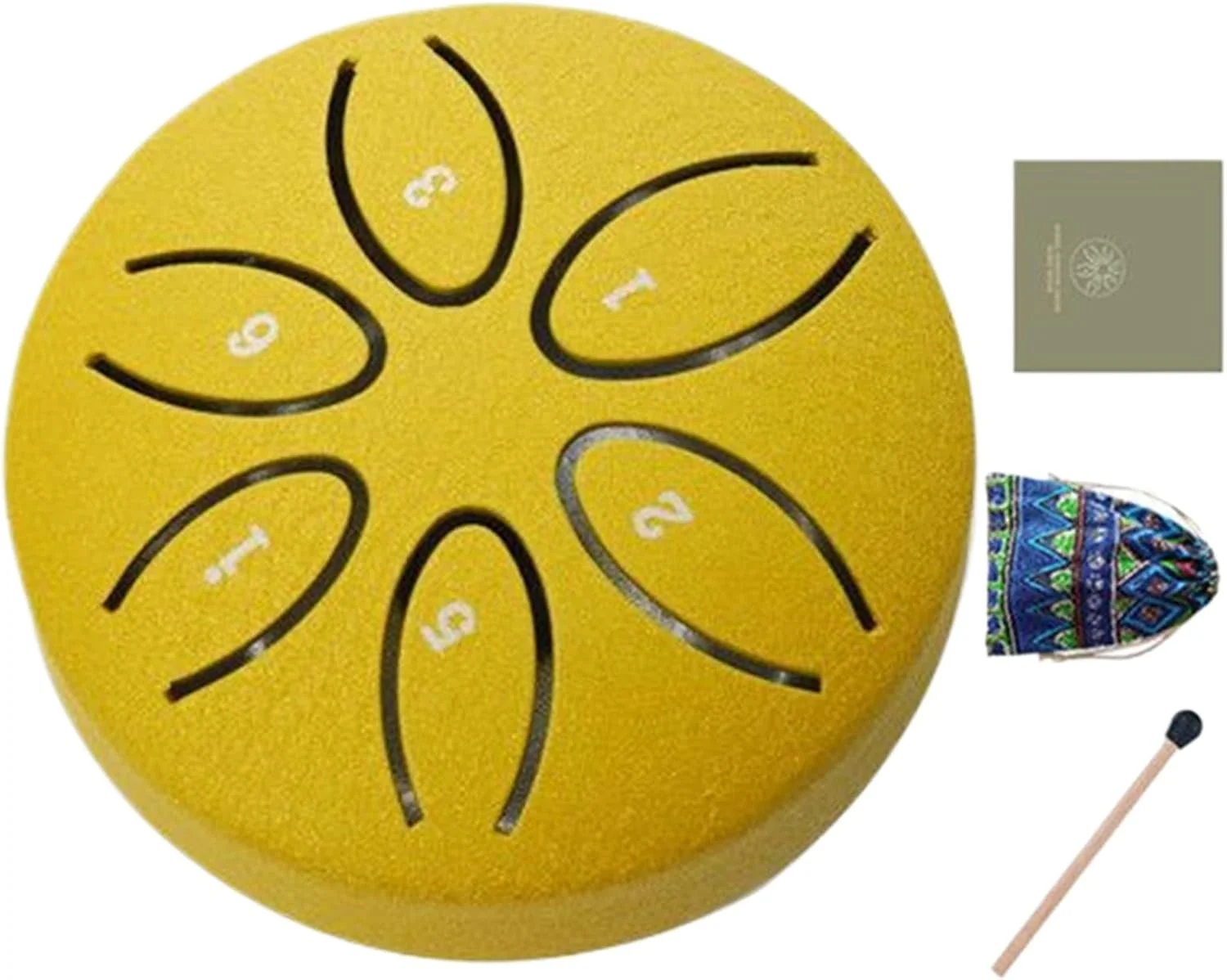 درام باران باغ | درام موسیقی زبانی فولادی 3 اینچی با 6 نت، ابزار موسیقی شفابخش آموزشی برای مبتدیان، کلاس مدرسه، حیاط چمن، حیاط خلوت، خانه، یوگا