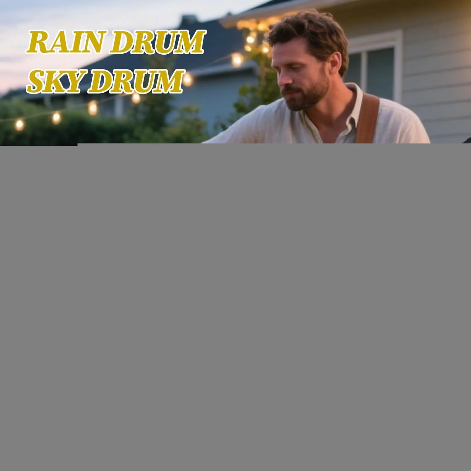 درام باران باغ | درام موسیقی زبانی فولادی 3 اینچی با 6 نت، ابزار موسیقی شفابخش آموزشی برای مبتدیان، کلاس مدرسه، حیاط چمن، حیاط خلوت، خانه، یوگا