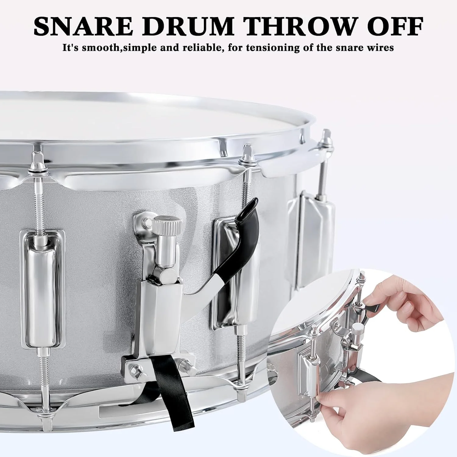 ست درام اسنر EASTROCK 14X5.5 اینچ برای دانش آموزان و مبتدیان به همراه کیف، چوب، پایه، آچار کوک، پوست درام مات، سفید مایل به کرم ست درام اسنر EASTROCK 14X5.5 اینچ برای دانش آموزان و مبتدیان به همراه کیف، چوب، پایه، آچار کوک، پوست درام مات، سفید مایل به کرم