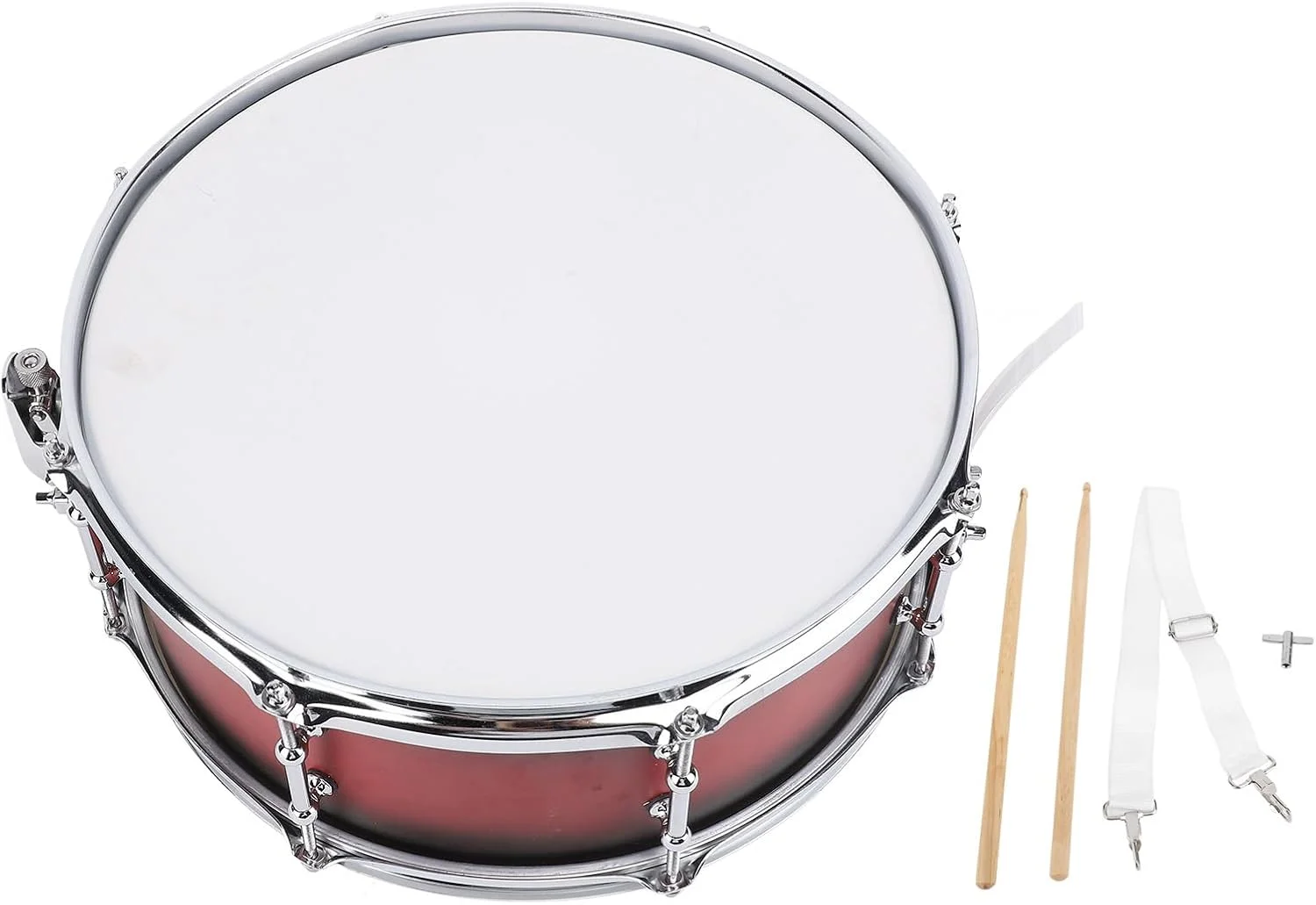 ست درام اسنر 8 بست شامل آچار کوک، چوب‌های درام و بند، ساز کوبه‌ای برای نوازندگان مبتدی