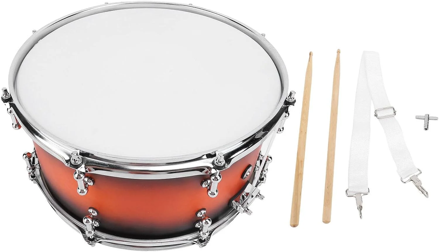 سِت دِرام اِسْنِیر به همراه ۲ عدد چوب دِرام، آچار دِرام و بند، ساز موسیقی برای هنرجویان مبتدی