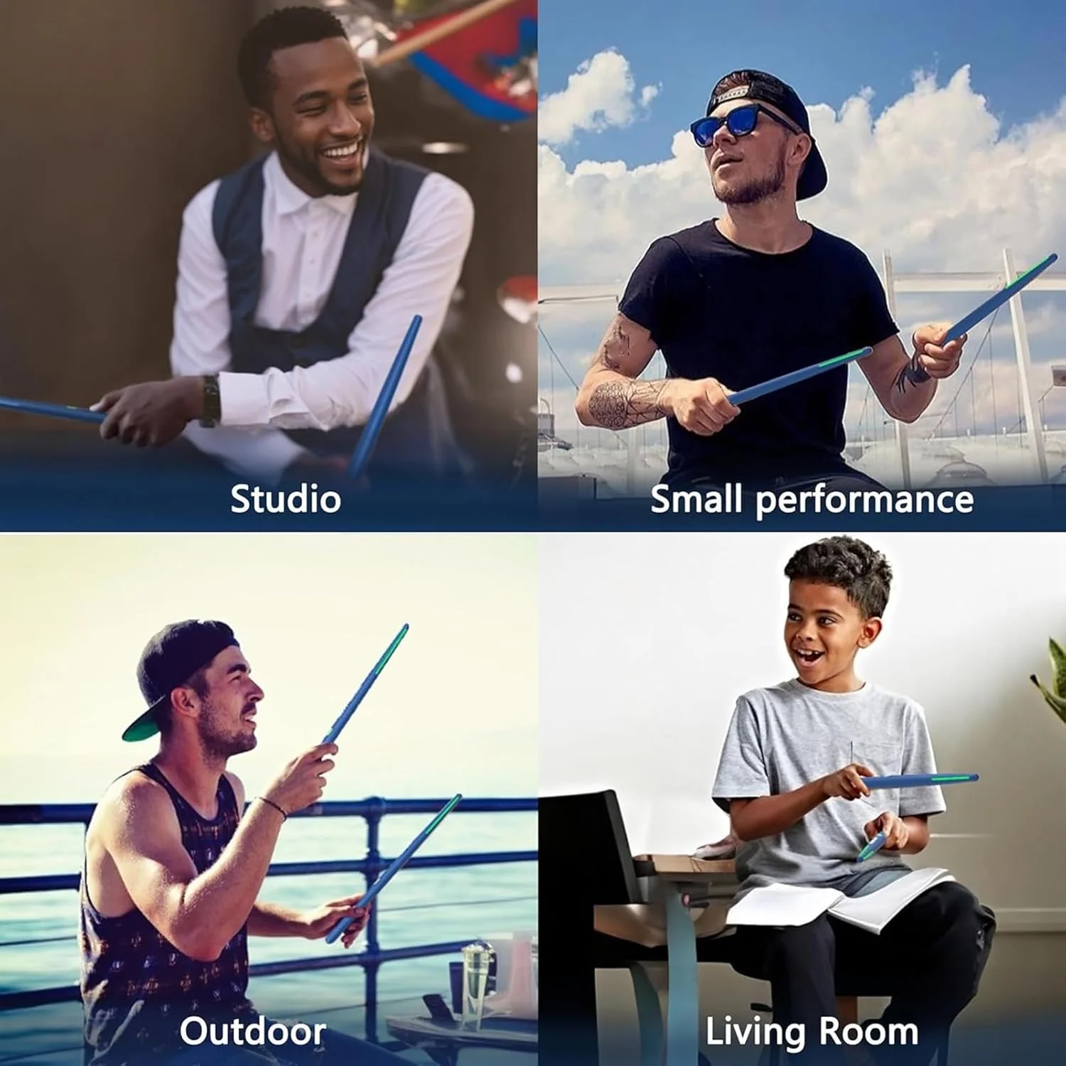 ست درام هوایی الکتریکی، ست چوب درام مجازی، حسگر حرکتی سه بعدی 8 صدا بلوتوث قابل حمل RGB درام نامرئی با چوب درام برای لوازم جانبی کوبه ای کودکان و بزرگسالان ست درام هوایی الکتریکی، ست چوب درام مجازی، حسگر حرکتی سه بعدی 8 صدا بلوتوث قابل حمل RGB درام نامرئی با چوب درام برای لوازم جانبی کوبه ای کودکان و بزرگسالان