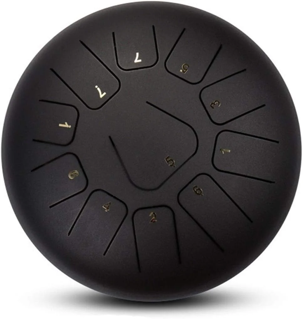 هندپن درامز 11 نت 12 اینچی استیل به همراه کیف نرم (رنگ: مشکی)