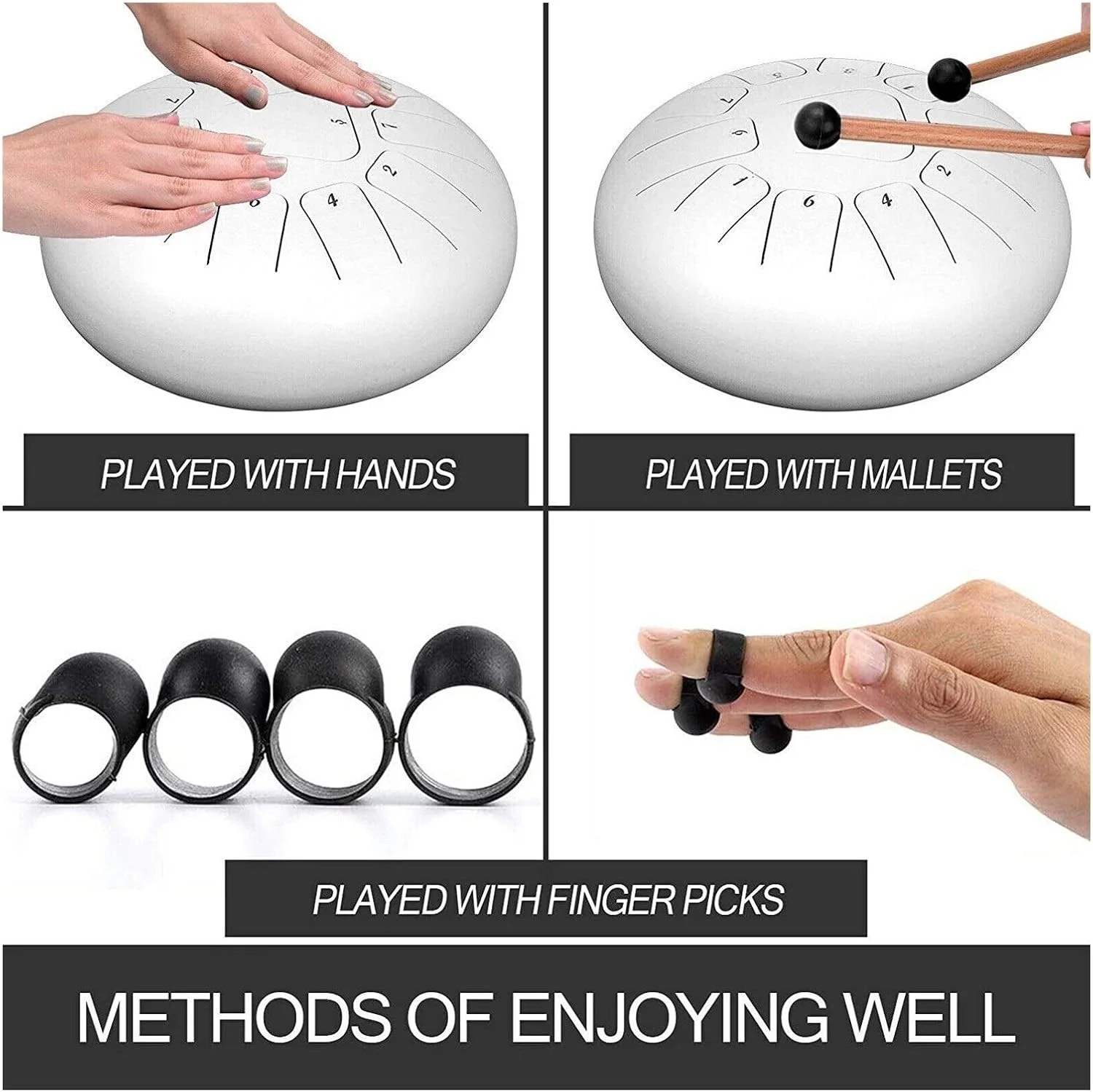 هَند پَن درامز 11 نت 12 اینچی فولادی به همراه کیف نرم (رنگ: آبی)