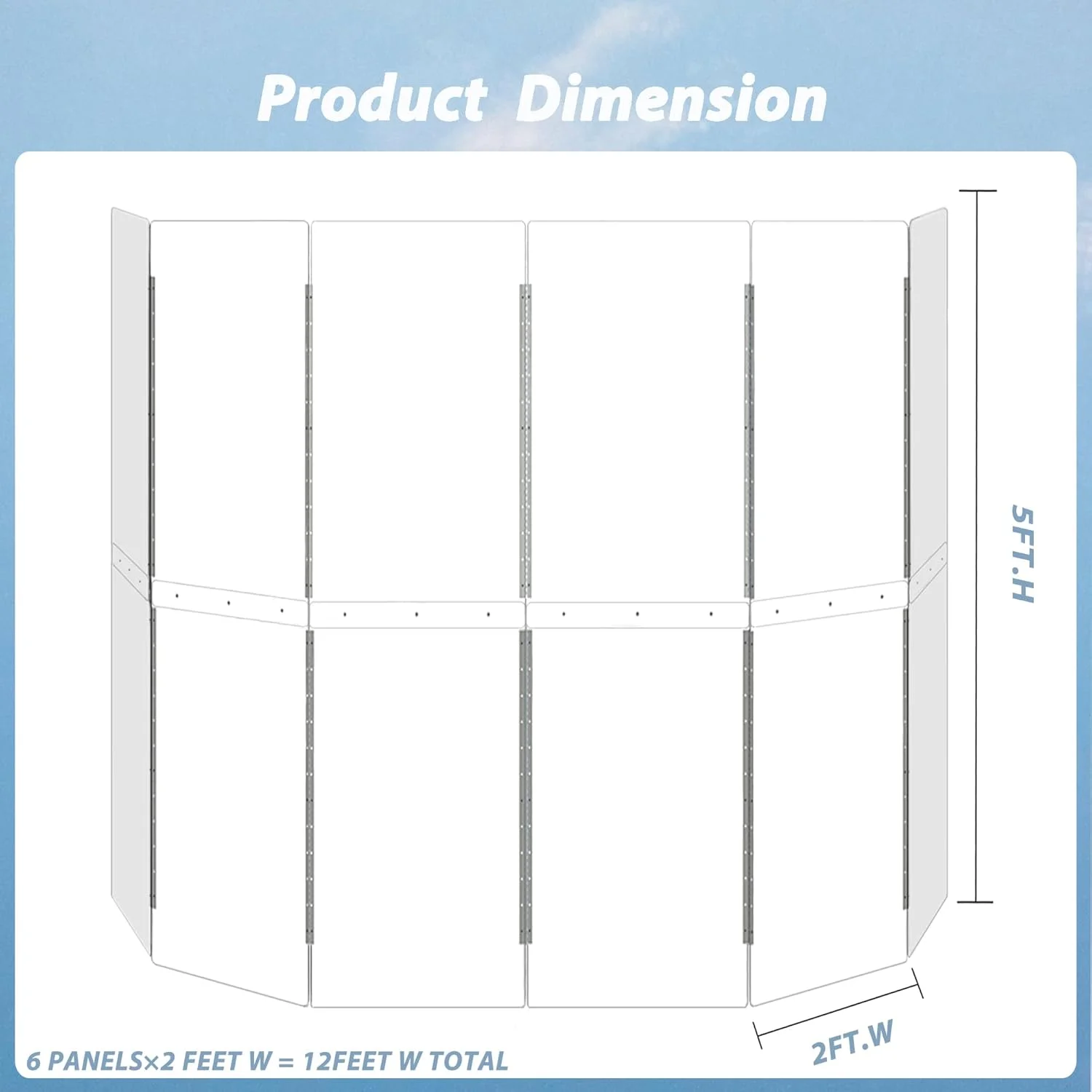 محافظ درام ۶ پنل با ابعاد ۶۰ در ۱۵۰ سانتی متر - پنل اکریلیک با لولاهای استیل ضد زنگ - ایده آل برای کلیساها، تمرین در منزل و اجراهای زنده (۶ پنل) محافظ درام ۶ پنل با ابعاد ۶۰ در ۱۵۰ سانتی متر - پنل اکریلیک با لولاهای استیل ضد زنگ - ایده آل برای کلیساها، تمرین در منزل و اجراهای زنده (۶ پنل)