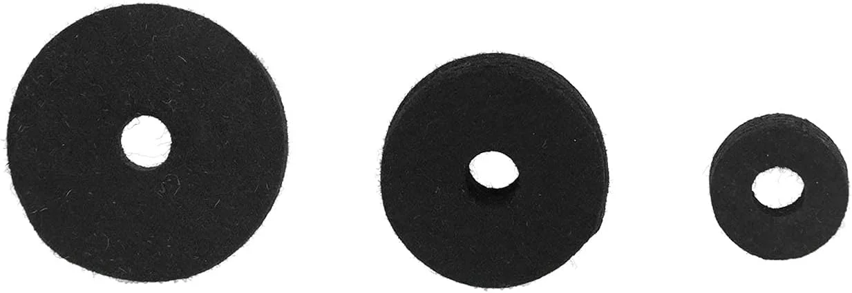 ست جایگزینی سنج درام Domary، ست 18 عددی، استیل ضد زنگ با کیفیت بالا به همراه مهره بالدار پایه، واشر، لوازم جانبی سخت افزاری ست درام، آستین سنج مناسب برای جایگزینی حرفه ای