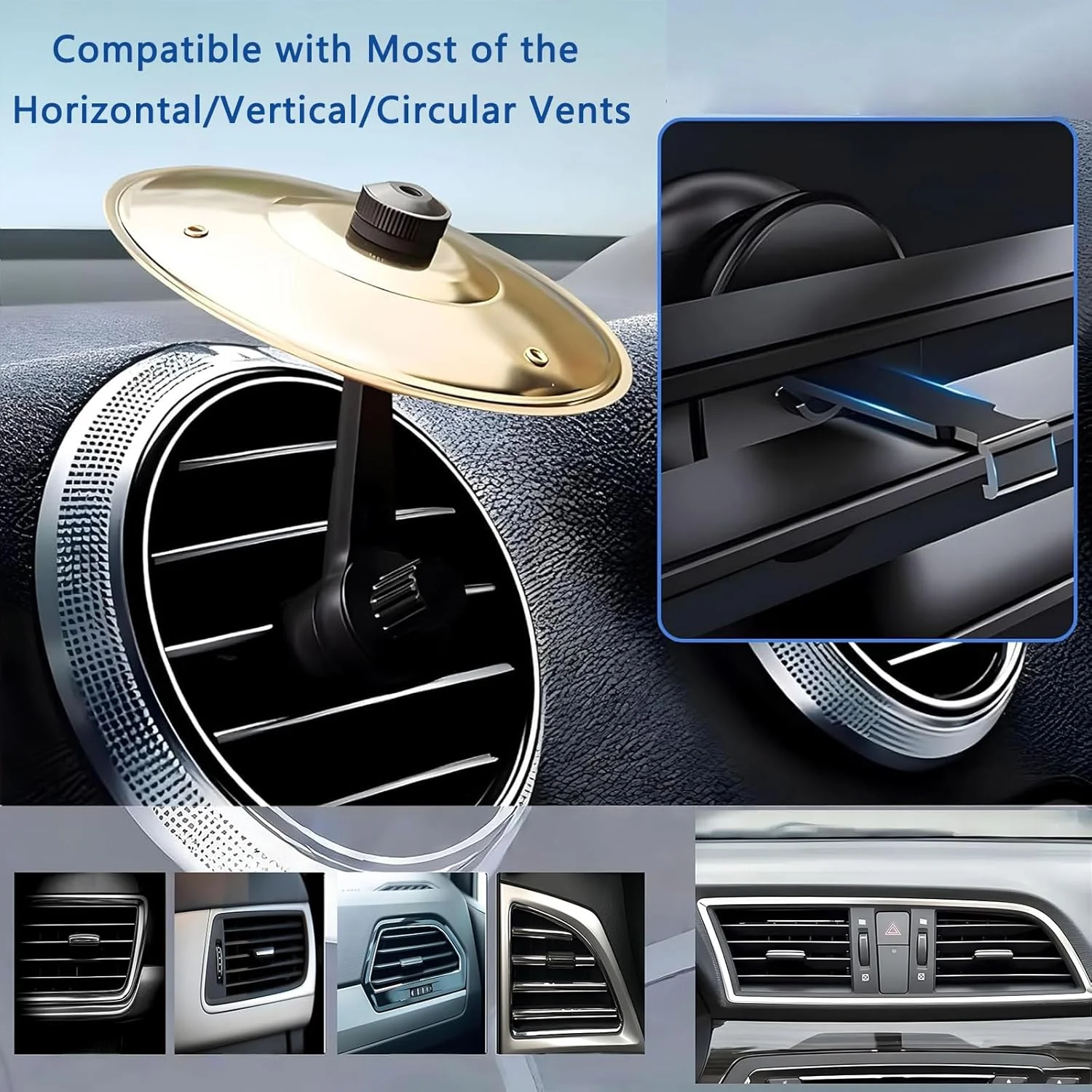 سنج داشبورد خودرو، ست مینی کراش، درام، داشبورد، رانندگی لذت بخش تر، مناسب برای تمام خودروها، هدیه (طلایی)