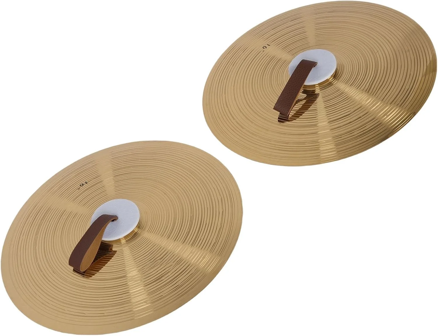 یک جفت سنج دستی 16 اینچی، سنج انگشتی مسی کوچک، زیل انگشتی فلزی با ساز کوبه ای گروهی برای بزرگسالان و کودکان، آلیاژ با سختی بالا