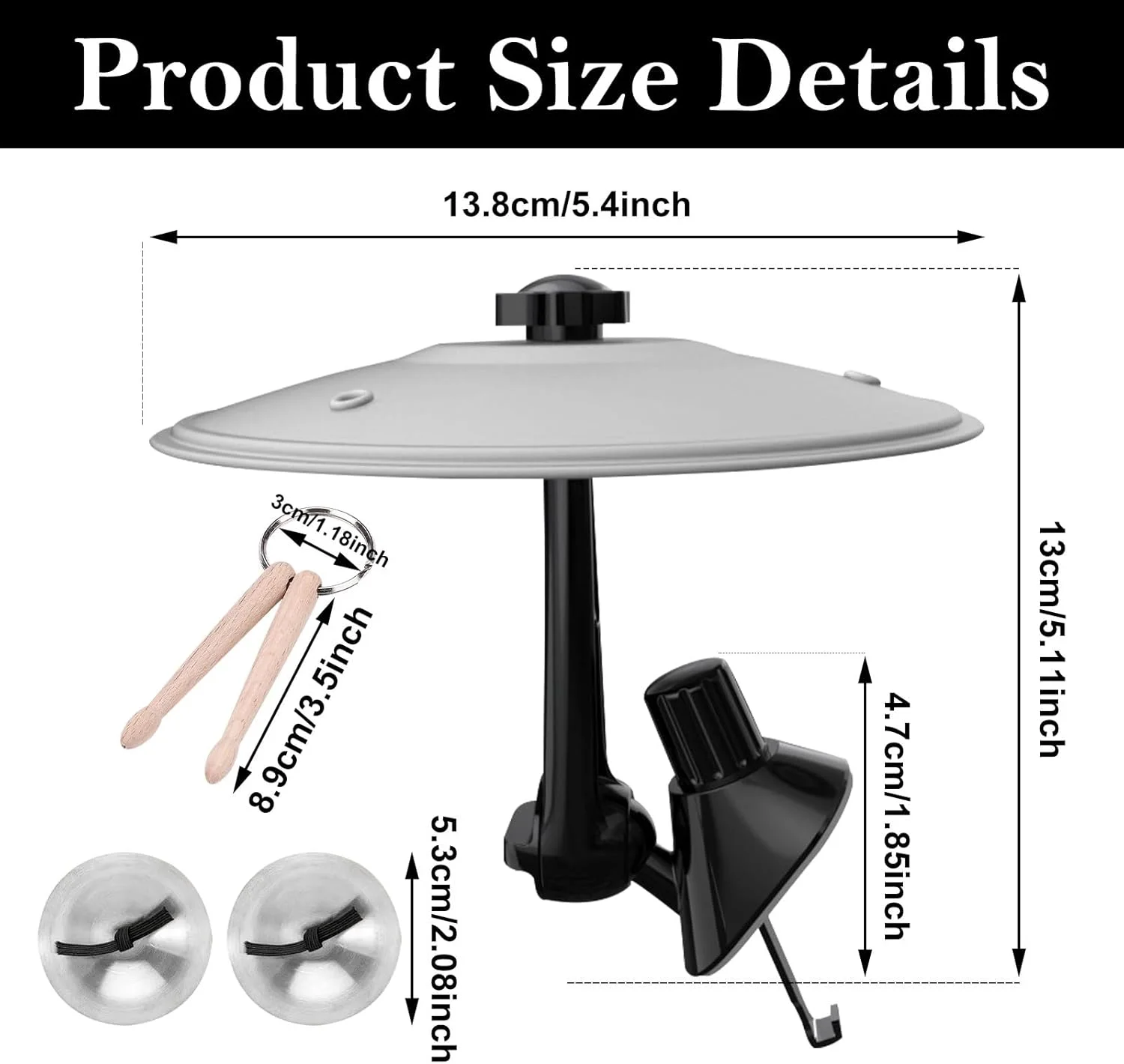 ست ۳ عددی سنج ماشین، درام ماشین، سنج تصادف ماشین، سنج مینی دریچه هوا درام ماشین، طراحی چرخشی برای دوستداران موسیقی، مناسب انواع خودرو (نقره ای)