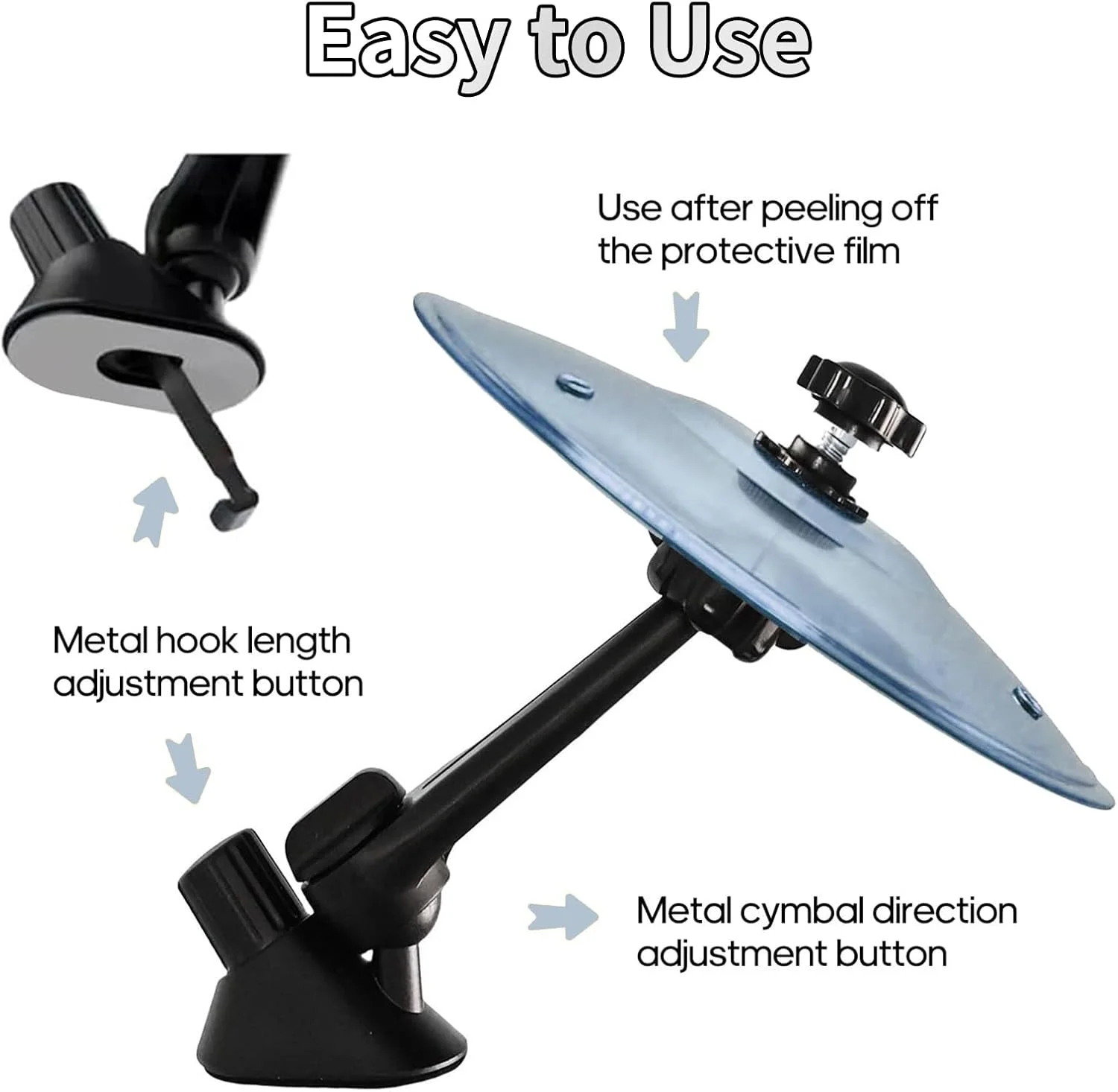 سنج گیره دریچه هوا خودرو، سنج های کوچک درام برای دریچه هوای خودرو، سازنده صدای تصادف موسیقی خنده دار خودرو، لوازم جانبی سنج فلزی خلاقانه برای رانندگان - مناسب برای اکثر خودروها (نقره ای)