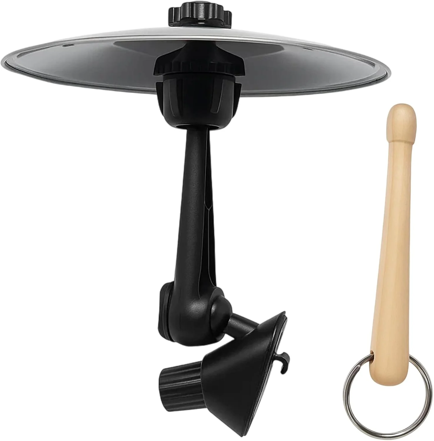 سنج های درام ماشین، ست درام مینی 2 تکه ماشین، لوازم جانبی درام جمع و جور برای ماشین برای دوستداران موسیقی، ایده آل برای مسافرت و هدیه، 15 x 13.5 x 3.5 سانتی متر