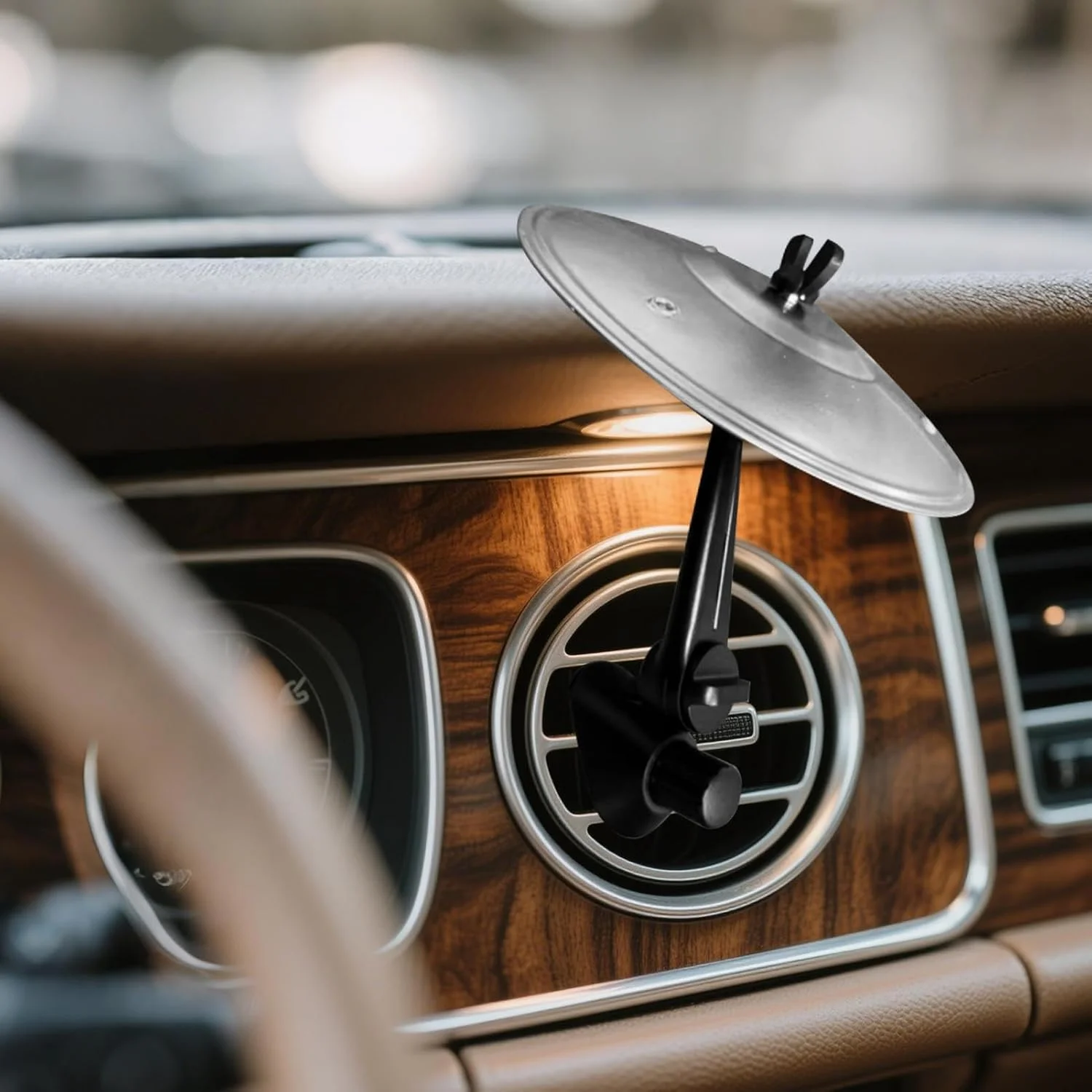 سنج هواکش خودرو، سنج مینیاتوری فلزی برای خودرو، ساز موسیقی درام سنج خلاقانه خودرو، سنج انگشتی مینیاتوری هواکش خودرو خنده دار، برای تزئین خودرو