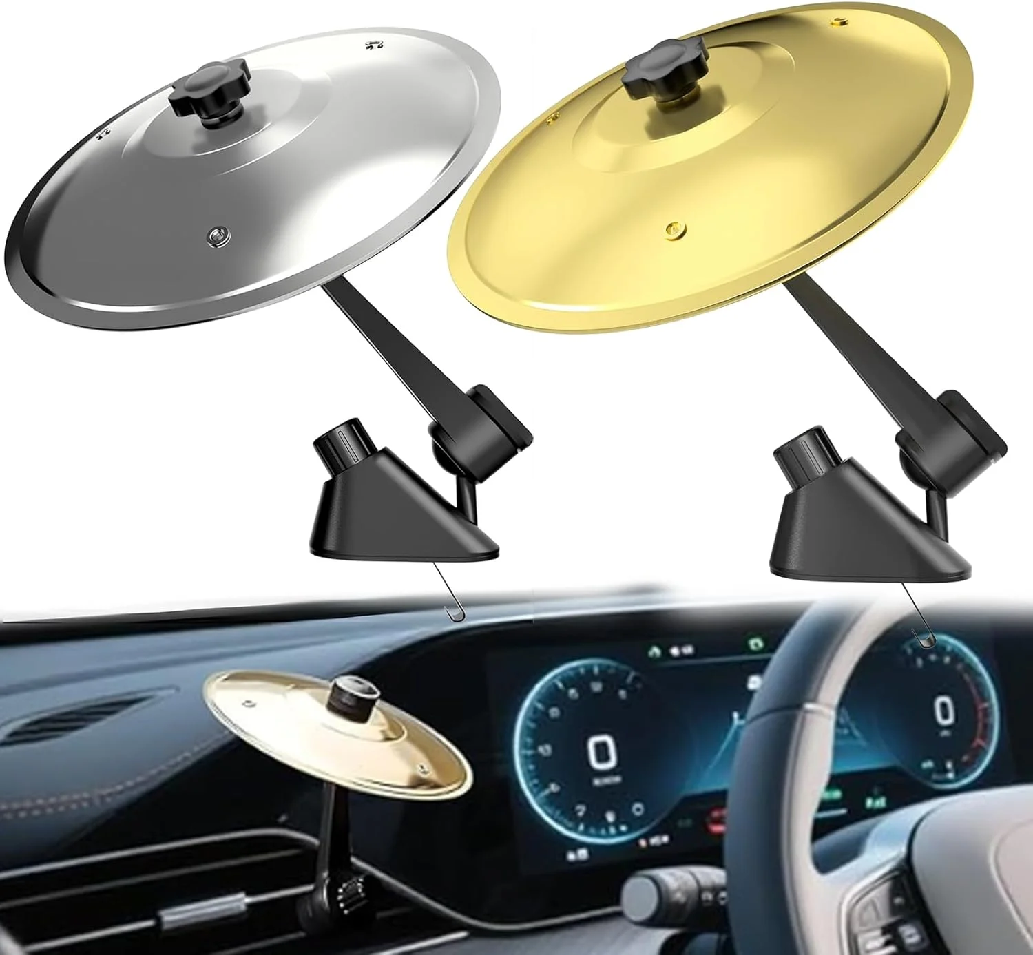 ۲ عدد سنج ماشین، دریچه هوا طرح سنج درام، طرح سنج درام (نقره ای و طلایی)