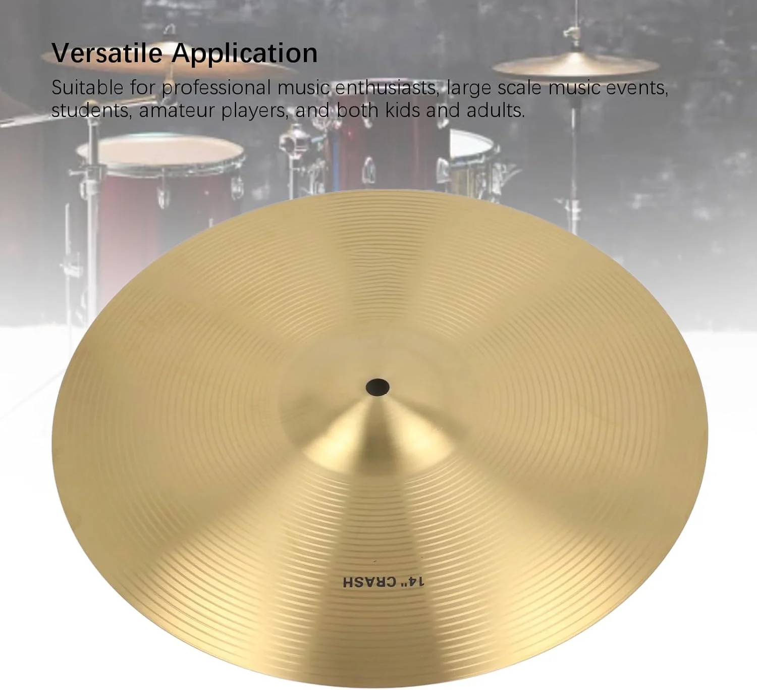 سنج تصادفی، 35/45/50 سانتی متری، روکش سنتی برنجی، صدای روشن، سنج درام، سنج تمرینی درام جاز و علاقه مندان به موسیقی (طلایی) (35 سانتی متر) سنج تصادفی، 35/45/50 سانتی متری، روکش سنتی برنجی، صدای روشن، سنج درام، سنج تمرینی درام جاز و علاقه مندان به موسیقی (طلایی) (35 سانتی متر)