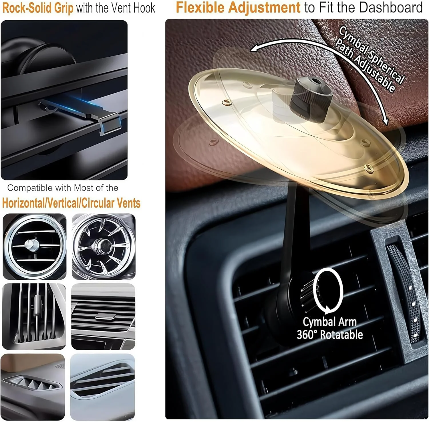 سنج مینیاتوری تصادف درام برای دریچه هوای خودرو، مناسب برای دوستداران موسیقی (طلایی) سنج مینیاتوری تصادف درام برای دریچه هوای خودرو، مناسب برای دوستداران موسیقی (طلایی)