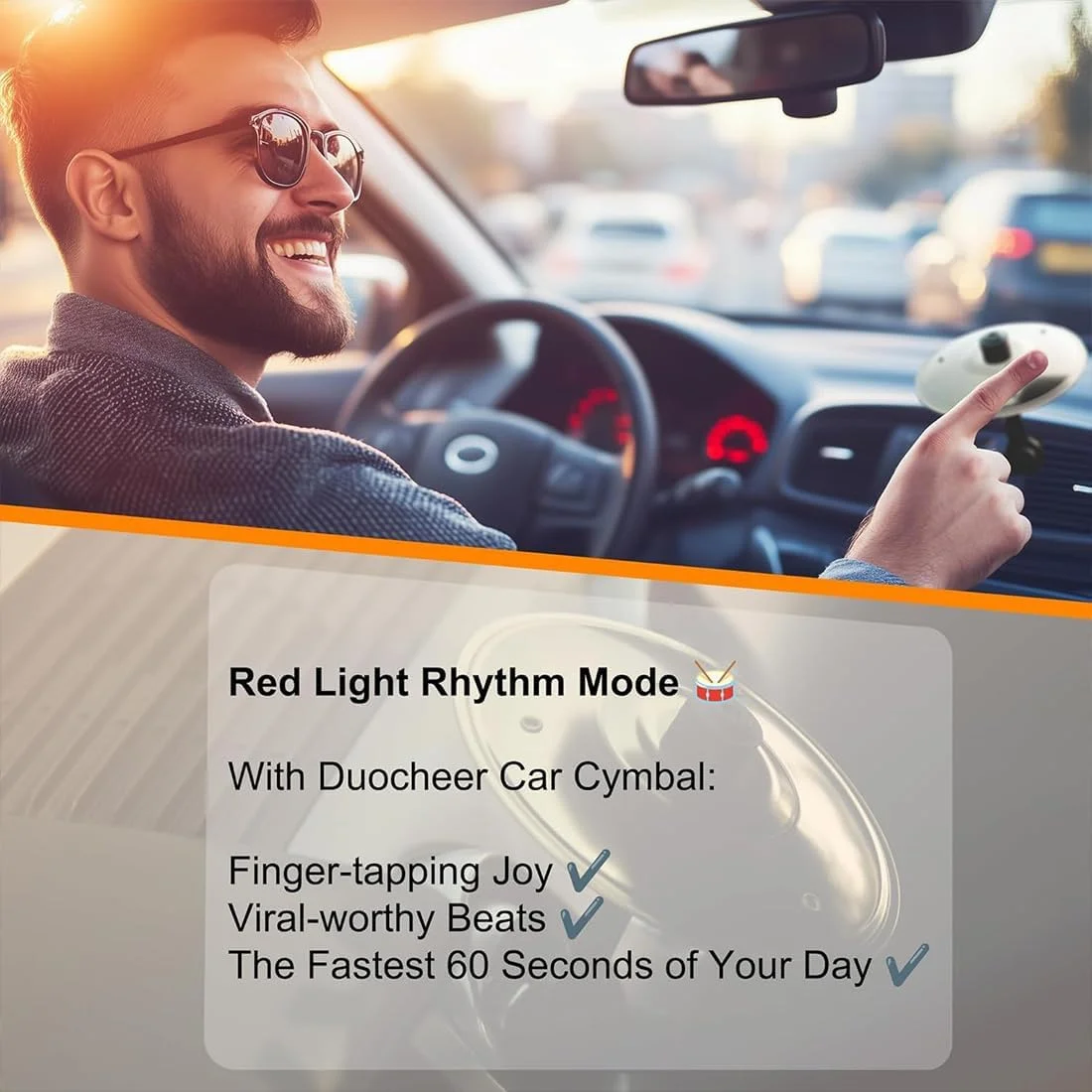 سنج مینیاتوری درام دریچه هوای خودرو، طلایی/نقره ای، لوازم جانبی ساز موسیقی 5.5 اینچی برای داشبورد (طلایی، 2 عدد)