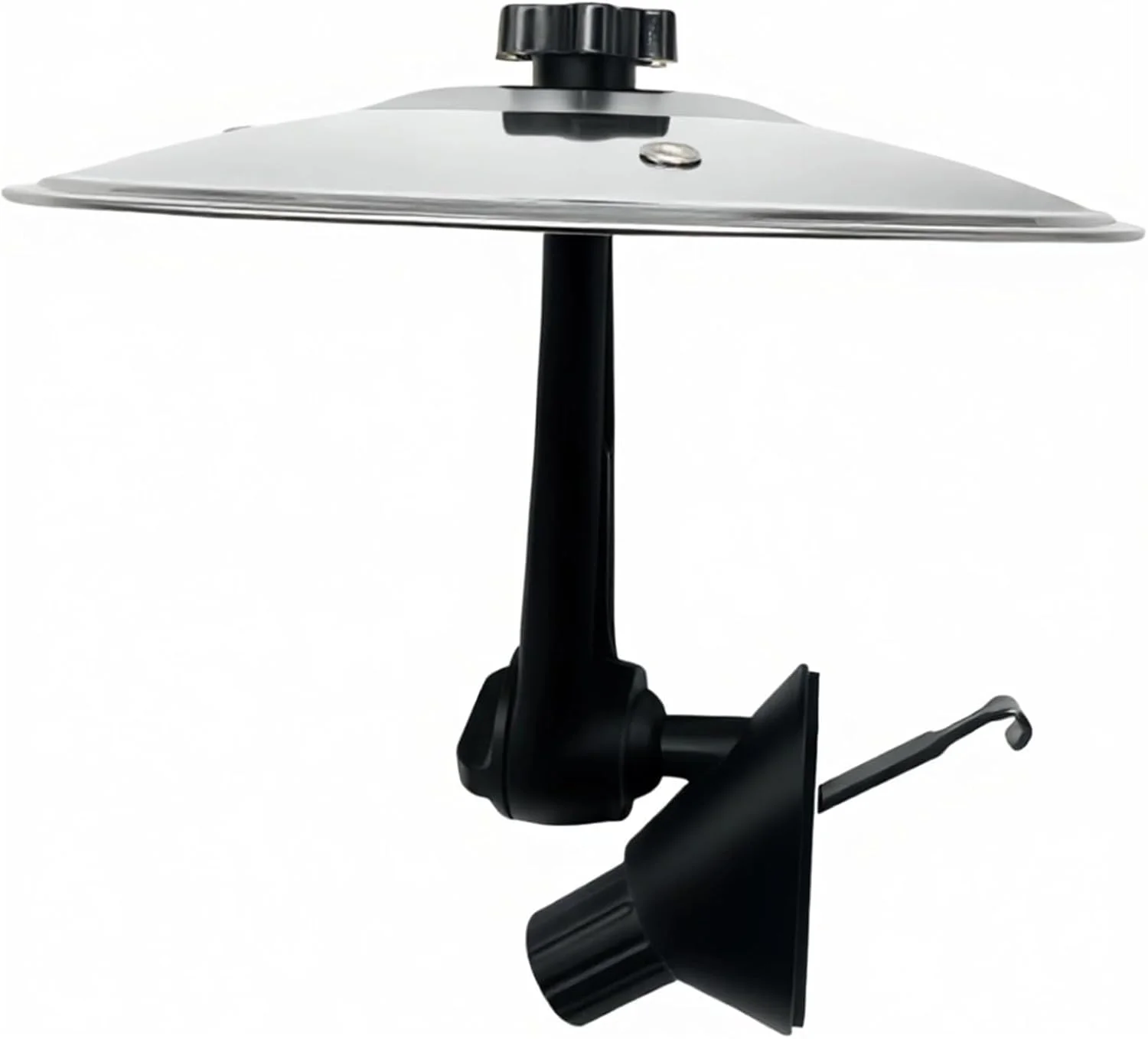 سنج درام دریچه هوای خودرو، سنج تصادف درام فلزی کوچک برای داشبورد خودرو، ابزار موسیقی خنده دار هدیه ای برای دوستداران موسیقی درامر (نقره ای)