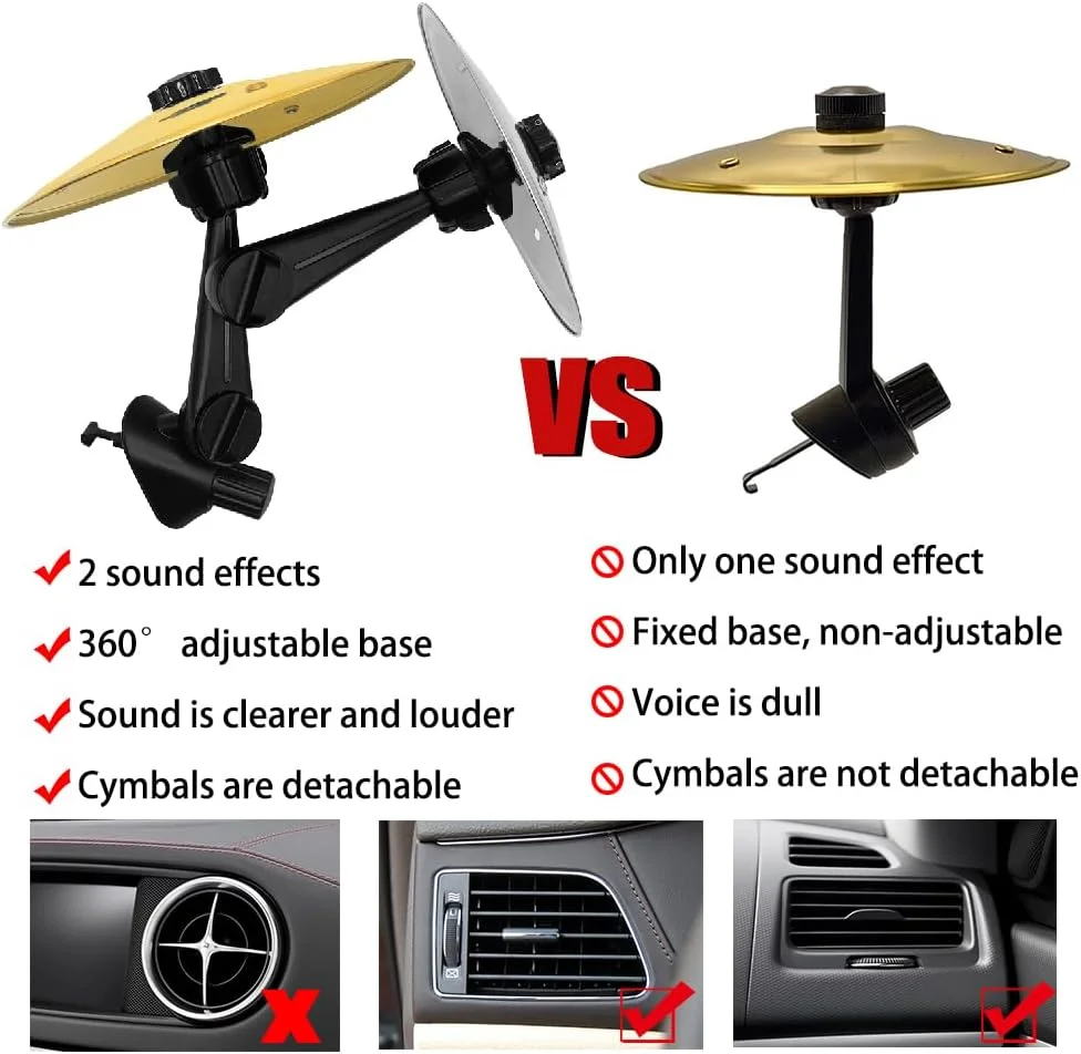 سایمون هوای خودرو، سنج مینی فلزی درام، سنج درام خودرو برای دریچه هوا، جلوه های صوتی ضربه ای متفاوت برای نوازندگان درام و دوستداران موسیقی و همه انواع (بسته ترکیبی) سایمون هوای خودرو، سنج مینی فلزی درام، سنج درام خودرو برای دریچه هوا، جلوه های صوتی ضربه ای متفاوت برای نوازندگان درام و دوستداران موسیقی و همه انواع (بسته ترکیبی)