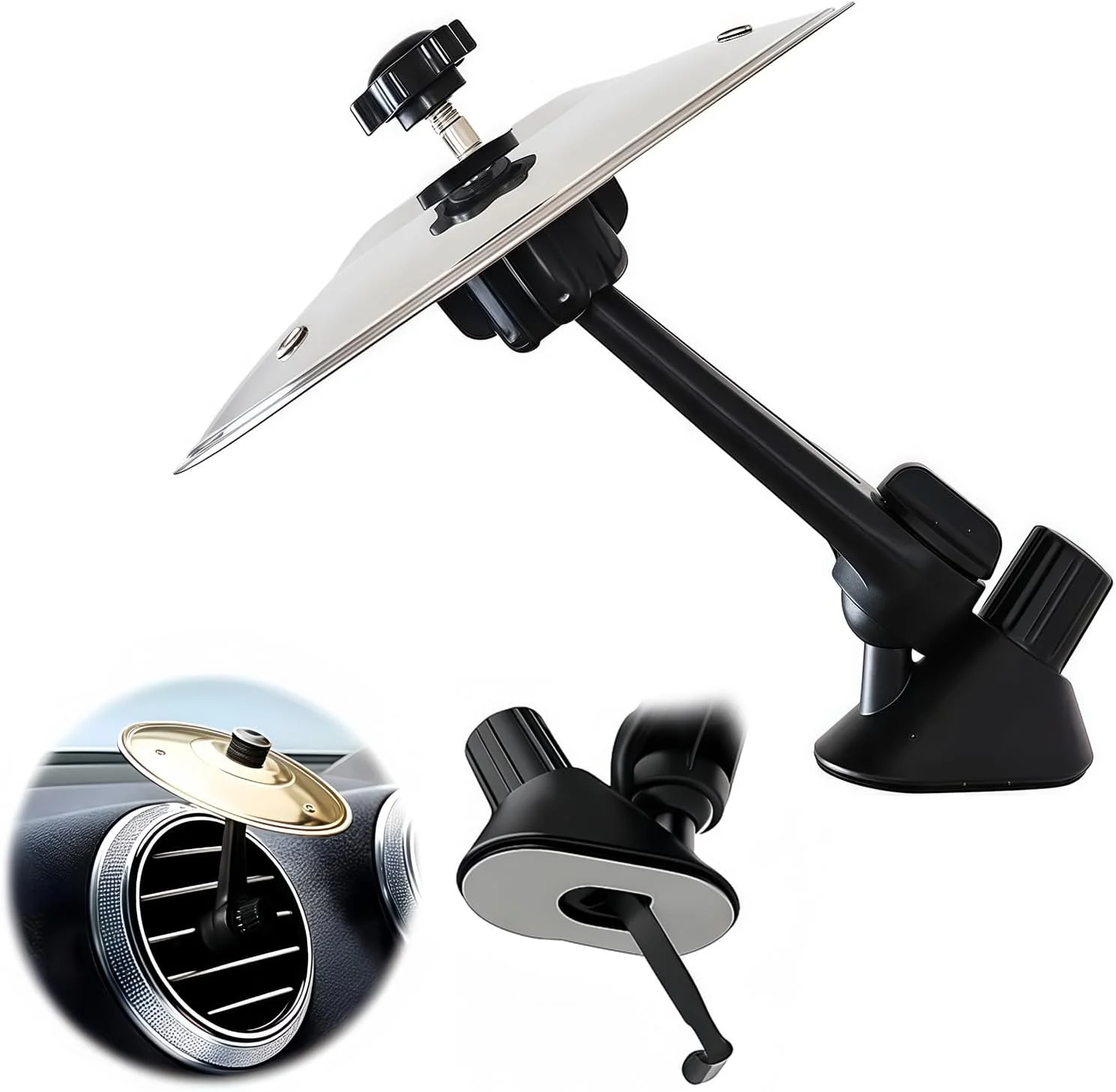 سنج داشبوردی دریچه هوای خودرو، سنج تصادف، درام، درامز، ست گیره کوچک درامینگ مینیاتوری (نقره ای)