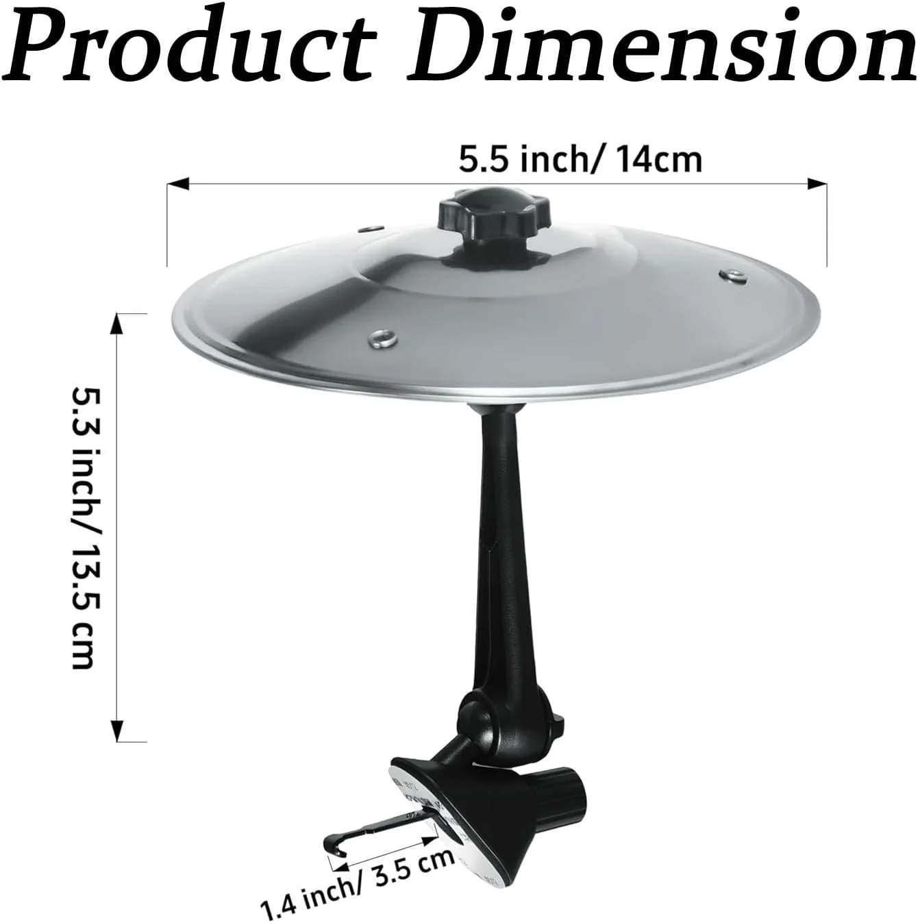 ۱ عدد سنج ماشین، سنج تصادف ماشین دریچه هوا، سنج مینی درام برای دریچه ماشین (طلایی)
