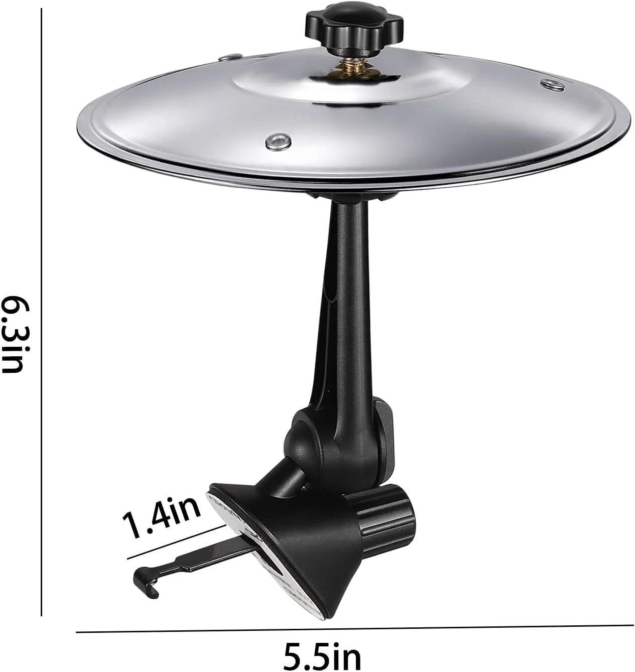 ۲ عددی سنج ماشین، دریچه هوا سنج ماشین، سنج تصادف مینی درام برای دریچه ماشین، مناسب برای انواع وسایل نقلیه (نقره ای)