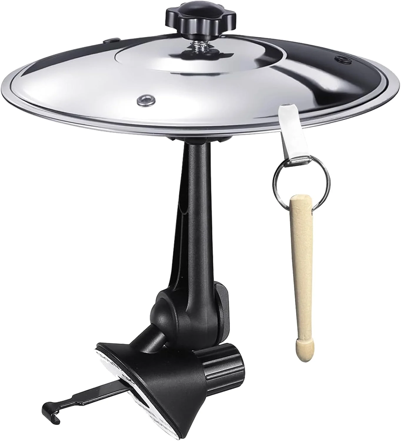 سنج ماشین، سنج تصادف برای دریچه هوای ماشین، لوازم جانبی سنج درام مینیاتوری برای تزئینات داخلی ماشین، به همراه چوب درام فشرده، نقره ای آرژانتینی