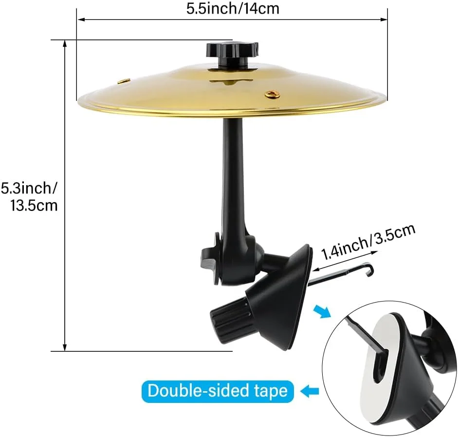 2 عدد سنج تصادف کوچک طلایی رنگ برای دریچه هوای خودرو، سنج درام مینیاتوری برای دریچه خودرو، رانندگی لذت بخش برای اکثر وسایل نقلیه، مناسب برای دوستداران موسیقی 2 عدد سنج تصادف کوچک طلایی رنگ برای دریچه هوای خودرو، سنج درام مینیاتوری برای دریچه خودرو، رانندگی لذت بخش برای اکثر وسایل نقلیه، مناسب برای دوستداران موسیقی