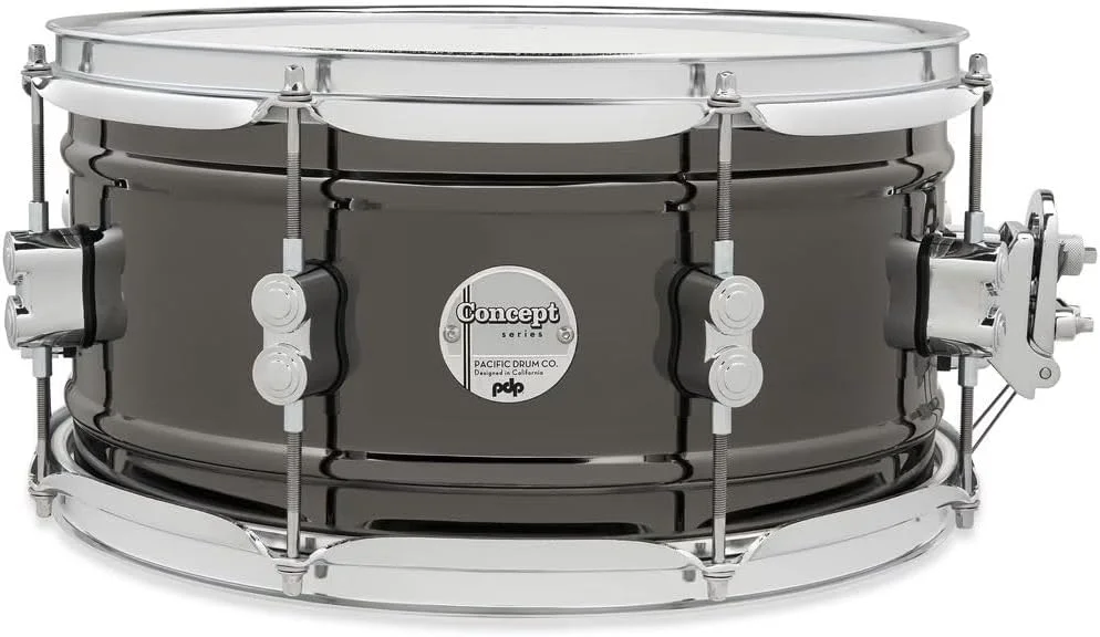 طبل اسنیر استیل با روکش نیکل مشکی سری Concept پی دی پی، 6.5 در 13 اینچ