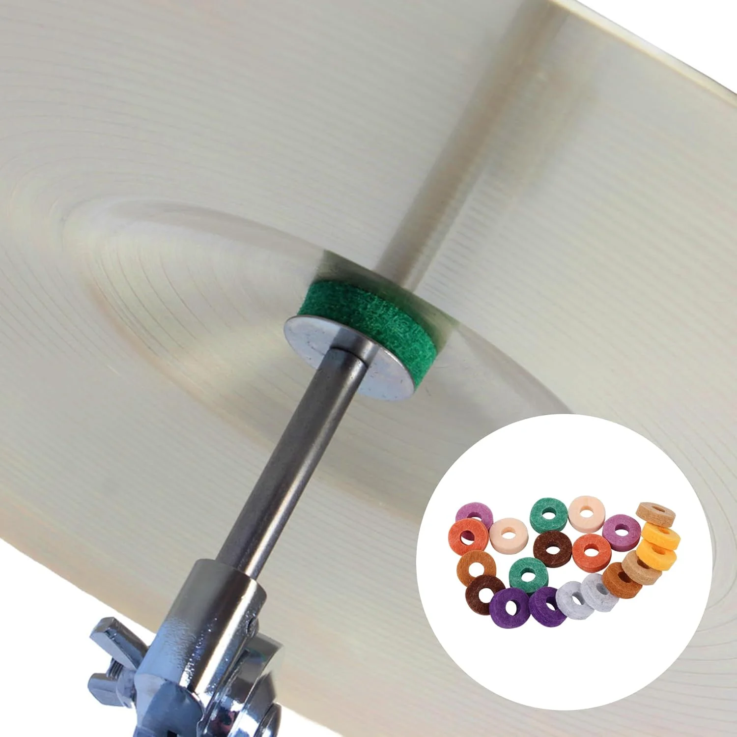 20 عدد پد نمدی ضد لغزش برای سنج درام، لوازم جانبی جایگزین سنج