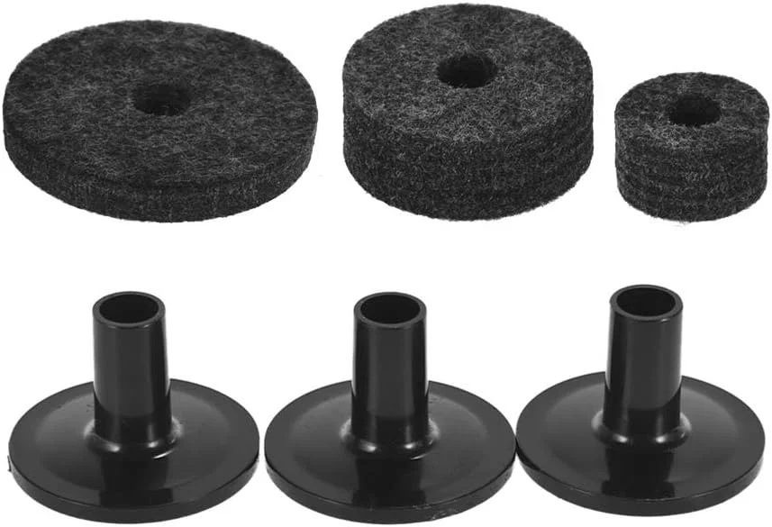 کلاچ های-هت، بسته 18 عددی لوازم جانبی درام کیت شامل نمد پایه سنج، نمد کلاچ های-هت، نمد کاپ های-هت، مهره های بال سنج، آستین سنج و واشرهای فلزی جایگزین خاکستری کلاچ های-هت، بسته 18 عددی لوازم جانبی درام کیت شامل نمد پایه سنج، نمد کلاچ های-هت، نمد کاپ های-هت، مهره های بال سنج، آستین سنج و واشرهای فلزی جایگزین خاکستری