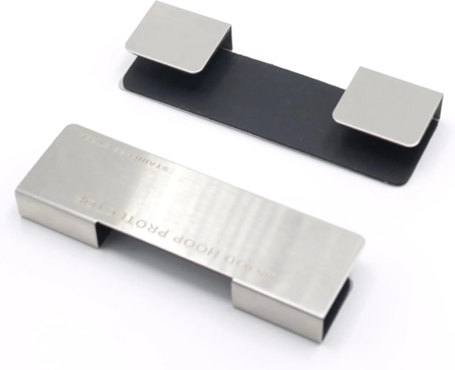 بسته 2 عددی محافظ حلقه درام باس، محافظ لبه استیل ضد زنگ برای درام باس چوبی، 10x3 سانتی متر، بادوام و نصب آسان