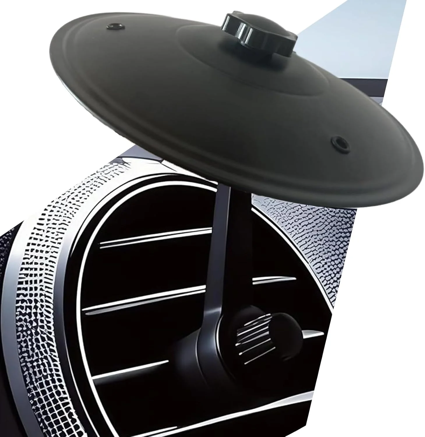 سنج خودرو، سنج تصادف خودرو دریچه هوا - سنج مینی کلیپسی آسان برای داشبورد خودرو (مشکی)