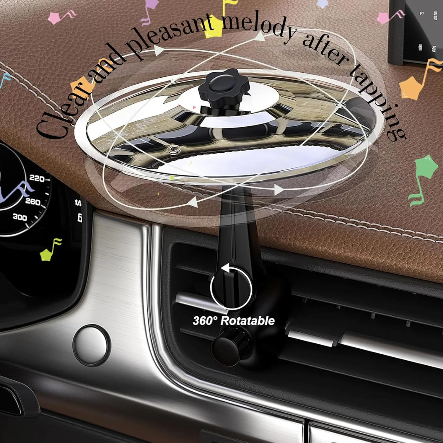 سنج داشبورد خودرو مدل 2025، دریچه هوا، سنج درام، نماد درام، درامز مینیاتوری، نصب گیره کوچک، اتصال به پایه کوچک، ساز اسپلش، کیت درام (نقره ای)