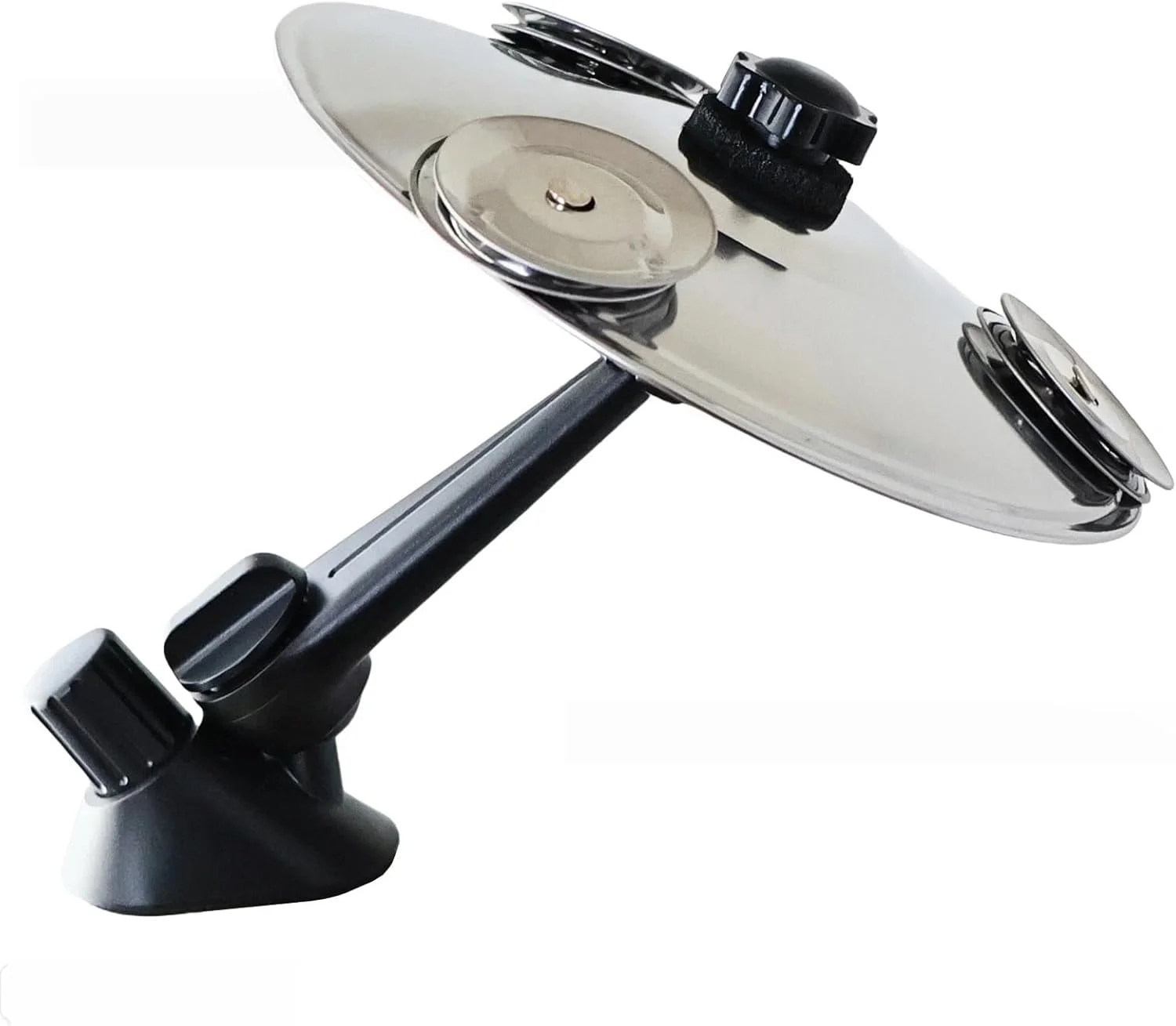 سنج هواکش خودرو - سنج مینی درام به روز شده برای دریچه هوا خودرو، نصب آسان با گیره، ایده آل برای دوستداران موسیقی، رانندگی خود را لذت بخش تر کنید (نقره ای، خودرو)