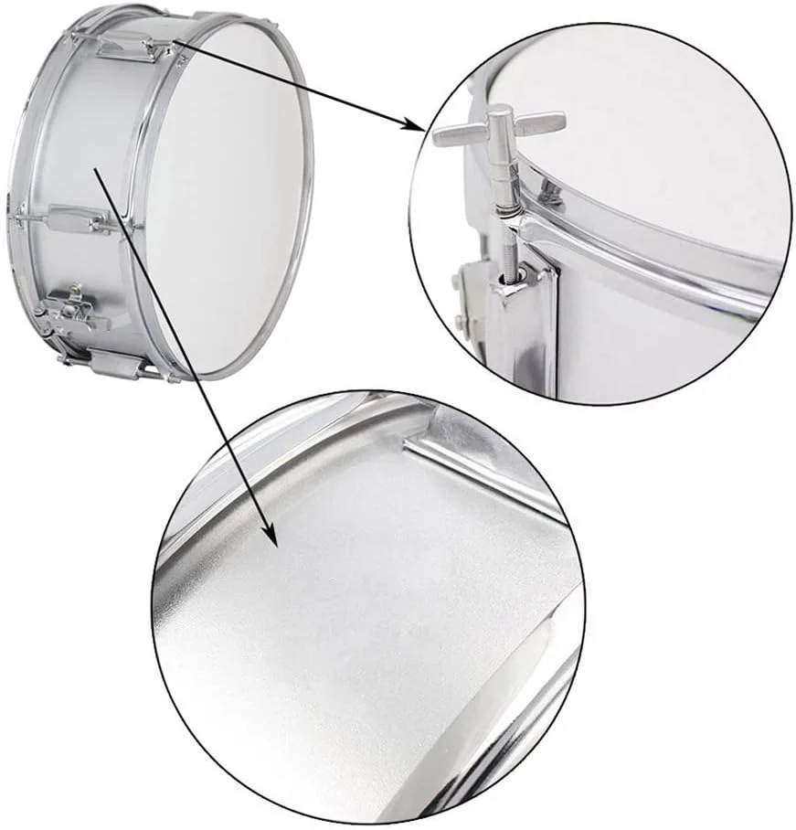 ست درام اسنیر Btuty، جعبه تامبو 14 اینچی به همراه استیک درام و بند برای دانشجویان و گروه موسیقی ست درام اسنیر Btuty، جعبه تامبو 14 اینچی به همراه استیک درام و بند برای دانشجویان و گروه موسیقی