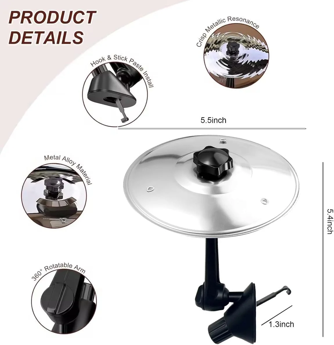 دریچه هوا طرح سنج ماشین، دریچه هوا طرح درام ماشین، سنج کوچک تصادف درام برای دریچه ماشین (نقره ای)