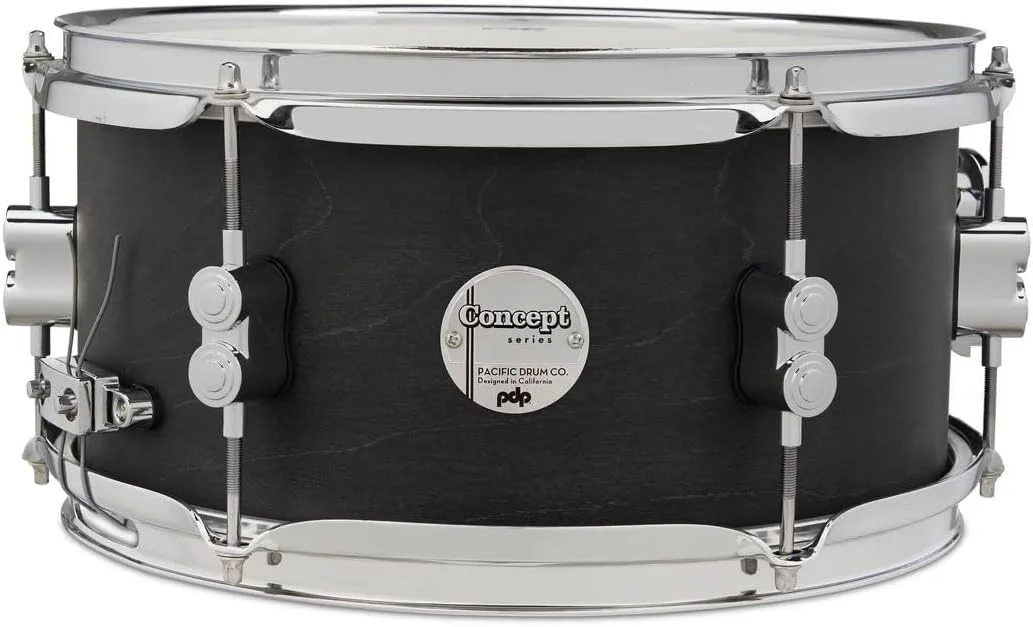 طبل اسنیر افرا با روکش مشکی PDP By DW، سایز 6x12