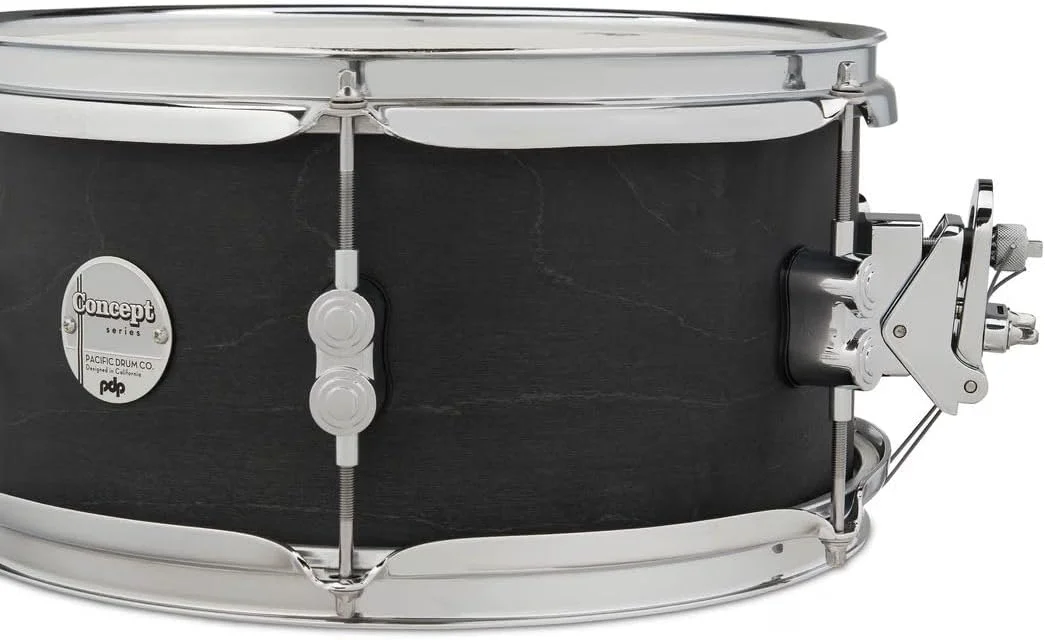 طبل اسنیر افرا با روکش مشکی PDP By DW، سایز 6x12