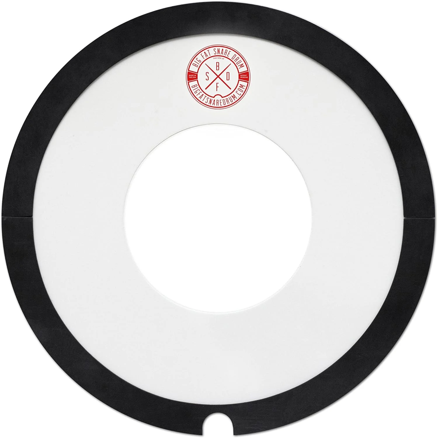 پوست طبل اسنر بزرگ و چاق مدل Ahead ABFSD14-DON Donut، مشکی/شفاف، 14 اینچ، BFSD14DON