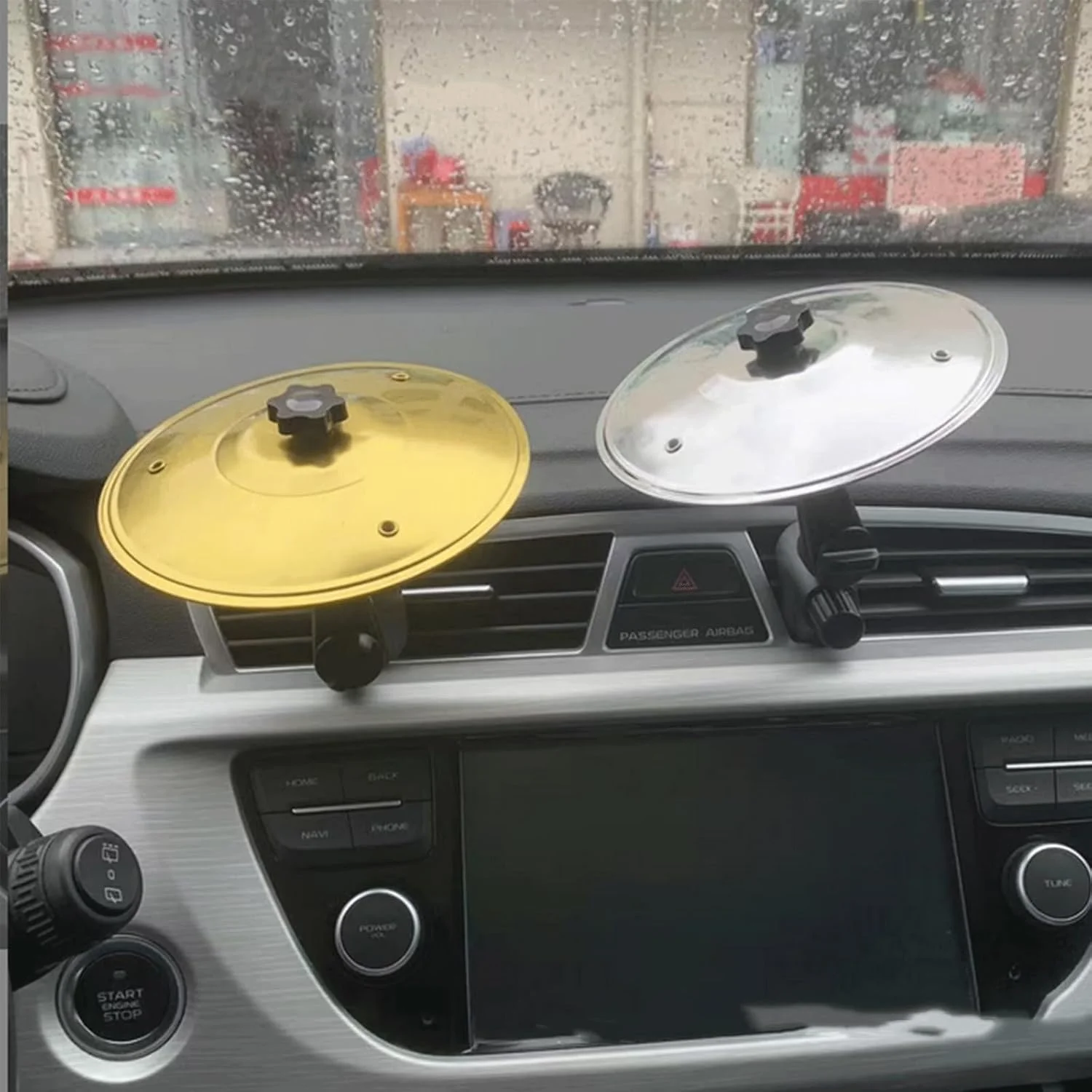 2 عدد لوازم جانبی سنج درام خودرو برای دریچه هوا، نصب آسان و مقاوم، سازهای موسیقی جمع و جور، لوازم جانبی خودرو برای همه وسایل نقلیه (Y353-2)