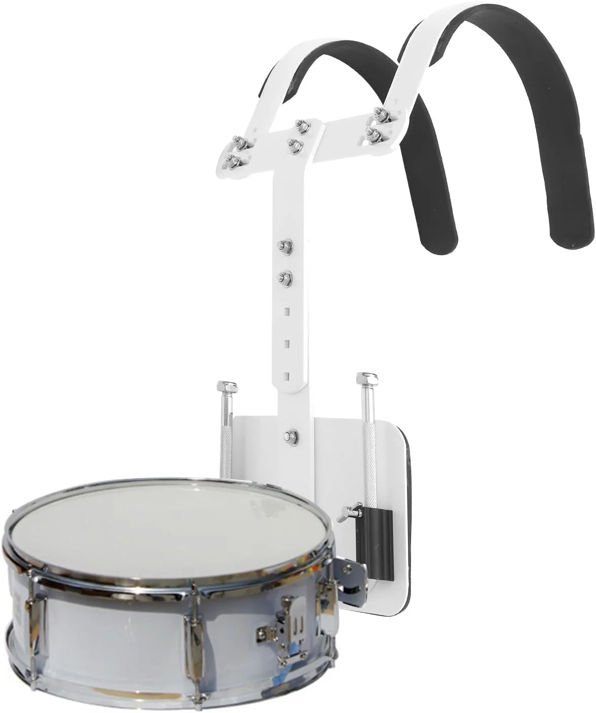 نگهدارنده طبل اسنر ARTIBETTER، بند شانه ای قابل تنظیم برای طبل اسنر، قاب پشتی، لوازم جانبی سازهای کوبه ای، سفید