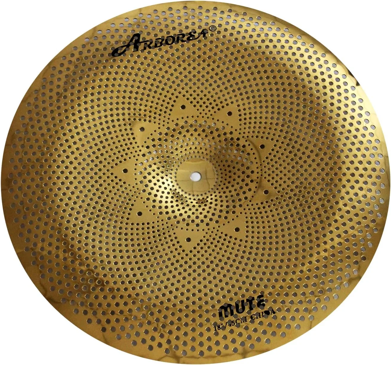 سنج بی صدا آربوریا، سنج اسپلش طلایی کم صدا، سنج کراش بی صدا برای تمرین (چاینا ۱۸ اینچ)