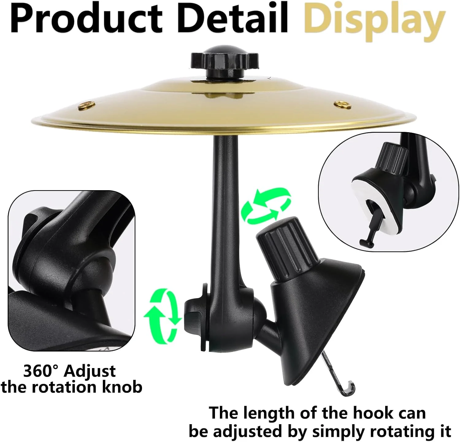 سنج ماشین، سنج دریچه هوای ماشین، سنج های درام مینیاتوری گیره دار برای ماشین - نصب آسان هدیه موسیقی سرگرم کننده رانندگی (طلایی، 2 عدد) سنج ماشین، سنج دریچه هوای ماشین، سنج های درام مینیاتوری گیره دار برای ماشین - نصب آسان هدیه موسیقی سرگرم کننده رانندگی (طلایی، 2 عدد)