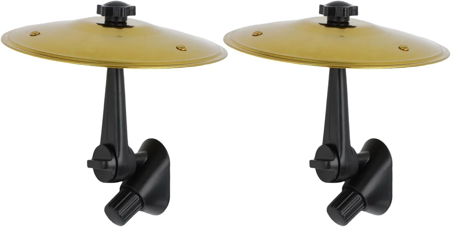 سنج ماشین Annadue، لوازم جانبی مینی درام با پایه دریچه قابل تنظیم، نصب آسان بدون ابزار، صدای فلزی واقعی برای سرگرمی در خودرو، سازگار با اکثر وسایل نقلیه (طلایی)